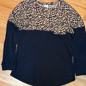 PINK Victoria's Secret Leopard and Black Top